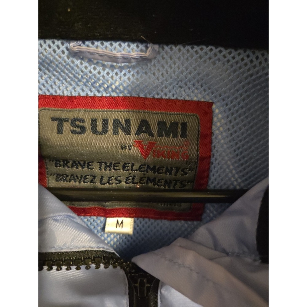 Tsunami Rare Blue Windbreaker Jacket Size M - Picture 2 of 6